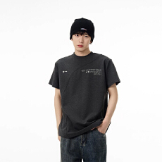 批发官图220克曼巴棉短袖<b class='q'>t</b><b class='q'>恤</b>男夏2026新款宽松潮正肩印花圆领上衣女装