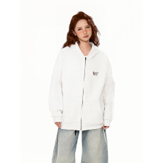 批发实拍纯棉华棉复合牛奶丝350克<b class='q'>卫衣</b><b class='q'>男</b>女情侣装秋刺绣宽松连帽上衣
