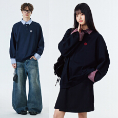 批发官图大码女装200斤<b class='q'>长袖</b>t恤卫衣2026春秋假两件刺绣宽松<b class='q'>衬衫</b>领上衣