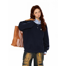 批发实拍大码女装200斤<b class='q'>长袖</b>t恤卫衣2026春秋假两件刺绣宽松<b class='q'>衬衫</b>领上衣