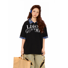 批发实拍大码女装220克曼巴棉<b class='q'>短袖</b><b class='q'>t</b><b class='q'>恤</b>男夏新款设计感潮宽松POLO领上衣