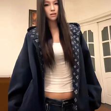 批发官图特价<b class='q'>大码</b>女装长袖t恤卫衣女秋季薄拉链开衫外套新款连帽上衣