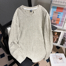 批发实拍<b class='q'>大码</b>女装240克抓毛长袖<b class='q'>t</b><b class='q'>恤</b>打底衫男薄纯色肌理感春秋韩版上衣