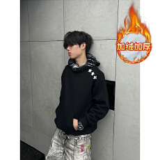 批发官图特价卫衣男女装加绒<b class='q'>情侣</b><b class='q'>潮牌</b>设计感秋冬新款刺绣宽松保暖上衣