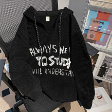 批发实拍长袖t恤卫衣女春秋薄款新款设计感坑条显瘦宽松翻领韩版上衣