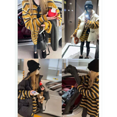 批发官图特价长袖t恤<b class='q'>打底衫</b>女装新款潮薄款美式条纹中长春秋圆领上衣