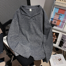 批发实拍特价260克罗马格长袖t恤POLO打底衫男<b class='q'>女装</b>薄正肩内搭春秋上衣