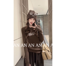 官图特价280克双面德绒长袖t恤打底衫女装潮薄款春秋新款圆领上衣