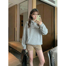 批发官图特价薄款<b class='q'>卫衣</b><b class='q'>男</b>女情侣装春秋薄新款设计感宽松刺绣花连帽上衣