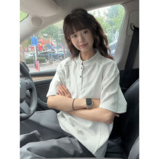 批发官图特价220克曼巴棉<b class='q'>短袖</b>t恤男女<b class='q'>情侣装</b>夏纯色新款正肩立领领上衣