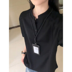 批发官图特价220克曼巴棉<b class='q'>短袖</b>t恤男女<b class='q'>情侣装</b>夏纯色新款正肩立领领上衣