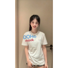 批发220克纯棉短袖t恤男女装情侣潮牌夏<b class='q'>新款</b>韩系正肩圆领上衣