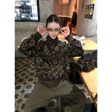 批发官图特价大码女装200斤薄款卫衣潮春秋新款拉链开衫外套连帽上衣