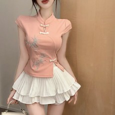 批发夜场上班衣服减龄套装新款旗袍足疗按摩服洗浴足浴技师工作服裙子