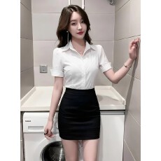 批发夜总店<b class='q'>性感</b>连衣裙减龄职业衬衫包臀裙新型制服足浴技师工作服套装