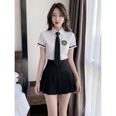 批发夜总店<b class='q'>性感</b>连衣裙减龄学院风白衬衫百褶裙修身套装足浴技师工作服