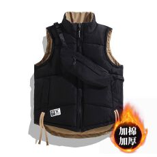 批发立领双面<b class='q'>马甲</b><b class='q'>男</b>女秋冬季学生保暖背心羽绒棉服坎肩无袖<b class='q'>马夹</b>外套