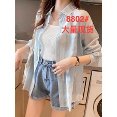 批发冰丝防晒衬衣女防紫外线透气2026夏季新款空调服外搭开衫轻薄外套
