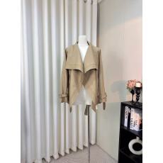 批发5werkwen 北川景子古早<b class='q'>风衣</b> 荷叶领短款大翻领<b class='q'>风衣</b>外套气质大衣