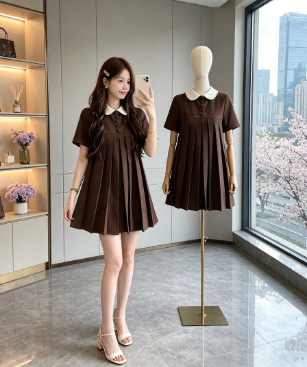 coolline 숲 희 꽃 와 앨리스 doll 센스 miu 부서 베이비 칼라 드레스