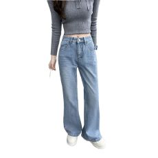 批发<b class='q'>黑色</b>微喇<b class='q'>牛仔裤</b><b class='q'>女</b>2025秋季新款不贴腿马蹄裤宽松高腰显瘦喇叭裤子