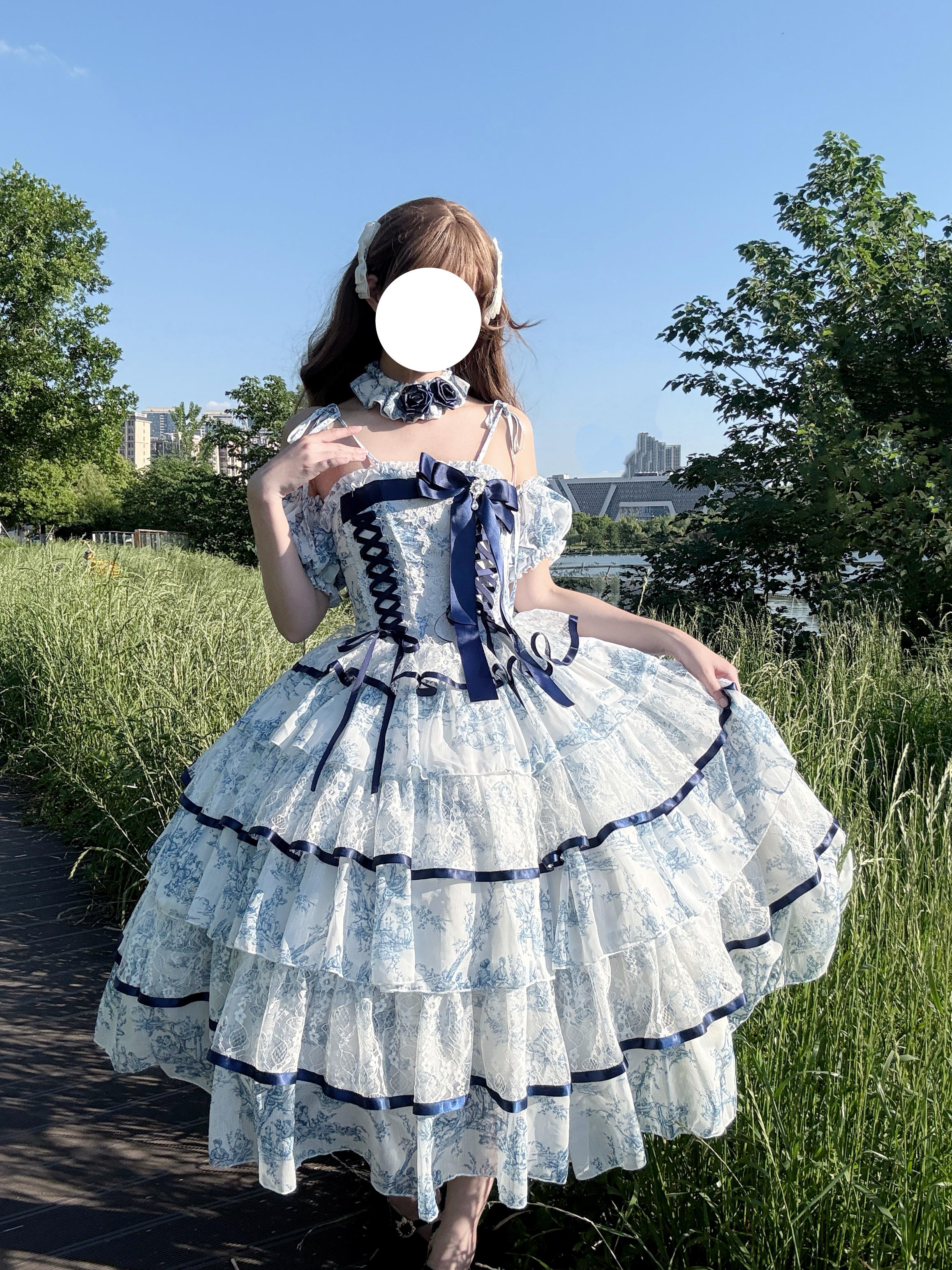 실사 정가 2026 새로운 lolita 드레스 로리타 생선뼈 우아함 cl 예복 드레스