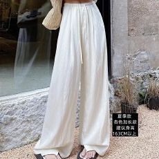 批发夏季2025新款宅女赵露思同款冰丝裤女慵懒风遛弯裤宽松阔腿休闲裤