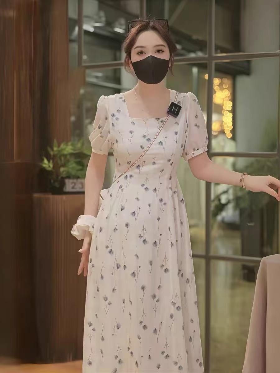 2026 수유 여름 나가라. 매운맛 엄마 출산 후 먹이주기 옷 프랑스식 꽃무늬 드레스 보내기 머리카락 서클