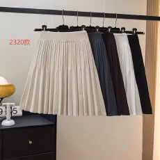 批发冬季 时尚保暧 加厚长裙 半身裙 潮流<b class='q'>街头</b>流行松紧腰针织毛线裙