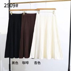 批发新款貂绒，百褶长裙冬季 加厚长裙 半身裙 潮流<b class='q'>街头</b>流行松紧腰