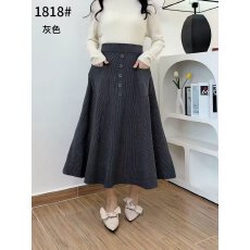 批发冬季 时尚保暧 加厚长裙 半身裙 潮流<b class='q'>街头</b>流行松紧腰针织毛线裙