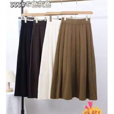 批发冬季 时尚保暧 加厚长裙 半身裙 潮流<b class='q'>街头</b>流行松紧腰针织毛线裙