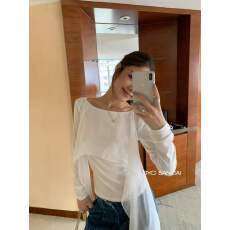 批发女款修身长袖防晒罩衫<b class='q'>两件套</b>上衣