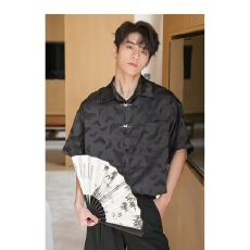 批发折扇<b class='q'>中国风</b>男扇古风扇子折叠绢布网红夏季蹦迪随身携带跳舞蹈扇