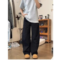 批发ins无品牌潮流文艺美式<b class='q'>复古</b>牛仔工装裤男潮牌痞帅风新款<b class='q'>日系</b>百搭