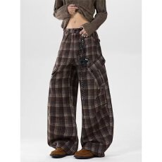 批发新款宽松休闲裤男女生韩版辣妹潮流百搭<b class='q'>裤子</b>情侣坠感阔腿拖地长裤