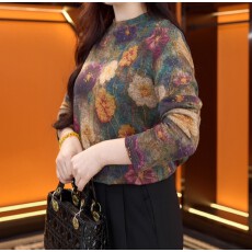 批发2025新款新中式国风设计感气质打底衫上衣<b class='q'>t</b><b class='q'>恤</b>