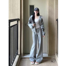 批发（高级面料）显瘦显高运动服女秋季网红宽松连帽卫衣阔腿<b class='q'>裤</b><b class='q'>两件套</b>
