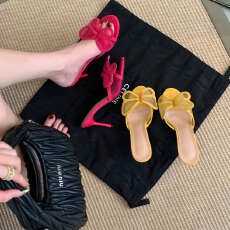 批发新款性感一字拖<b class='q'>韩版</b>BlingBling网面蝴蝶拖鞋女外穿细跟凉拖35-40