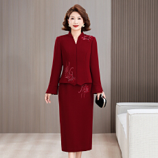 批发5925#2026妈妈礼服年轻妈妈礼服2026<b class='q'>冬</b>季新款喜婆婆婚套装
