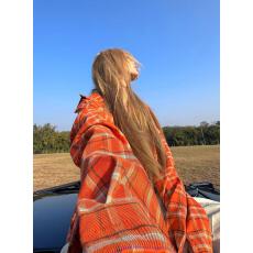 批发NECOYEP原创自制2026春季新款美式格纹长袖<b class='q'>衬衫</b><b class='q'>男</b>女宽松休闲外套