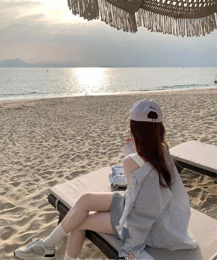 zzhen 제인 제인 루즈핏 한 부서 스트라이프 셔츠