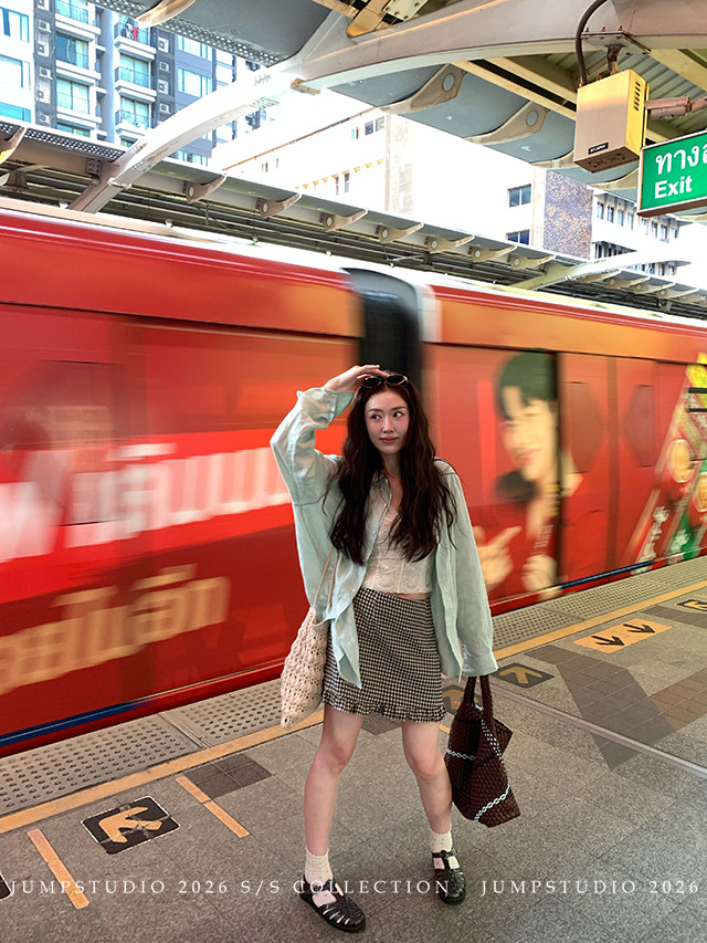 딸기 점프 3.31 10 00am 켄팅 편지 자르다 아마 캐주얼 폴로 칼라 긴팔 자외선 차단 셔츠