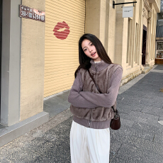 批发韩系超好看棉服<b class='q'>女</b>2026新款冬季针织袖棉衣小个子棉袄加厚冬装外套