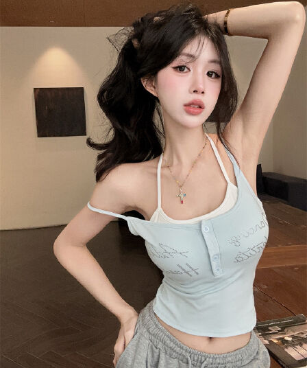 실사 섹시함 페이크 레이어드 핫픽스 알파벳 맨위 나만의 것을 가져와 라. 가슴 등받이 쿠션 내 마음 속에 의류