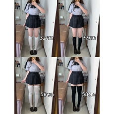 批发微胖女神jk小腿袜子女日系长筒<b class='q'>袜</b>过膝中高无根黑色加长无骨<b class='q'>袜</b>学生