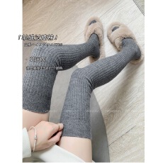 批发大码胖mm竖纹羊绒白色小腿<b class='q'>袜</b>长<b class='q'>袜</b>秋冬加绒保暖及膝<b class='q'>袜</b>堆堆<b class='q'>袜</b>女