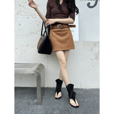 批发2026新款罗马凉靴包跟夹趾纯色凉靴