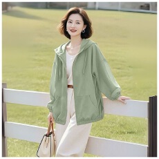 批发中长款大码防晒衣女防紫外线夏季2026新款中年<b class='q'>妈妈</b>装宽松薄外套女