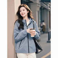 批发通勤春季新款独特超好看上衣绝美韩系高级感气质小香风蓝色<b class='q'>外套女</b>
